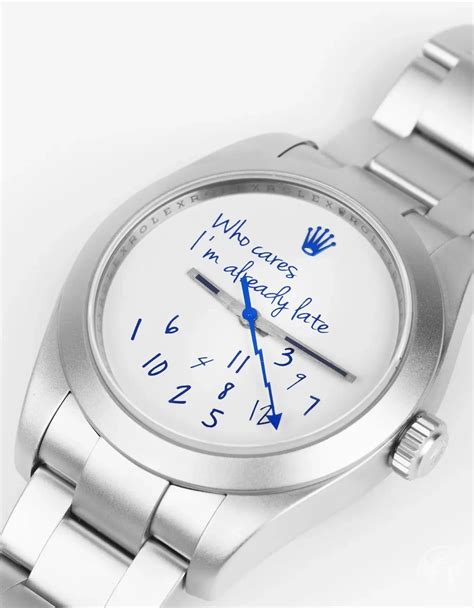 who cares i'm already late dial